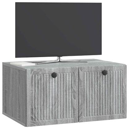 Nástěnná Tv Skříň Nástěnný Šedá Sonoma 59,5 X 41 X 30 Cm