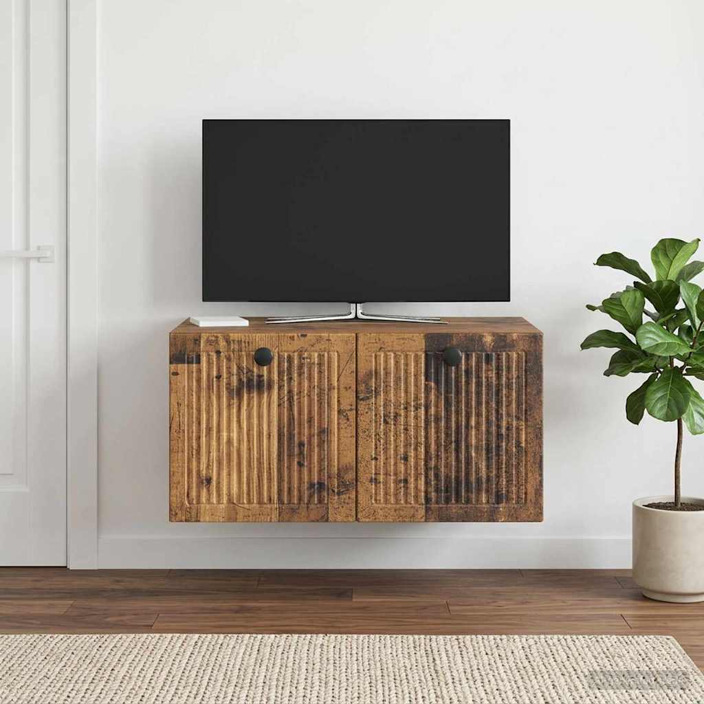Nástěnná Tv Skříň Nástěnný Staré Dřevo 59,5 X 41 X 30 Cm