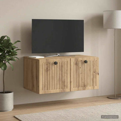 Nástěnná Tv Skříň 59,5 X 41 X 30 Cm Dub Artisan