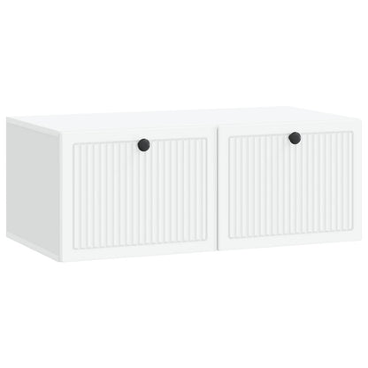 Nástěnná Tv Skříň Bílá 78,5 X 41 X 30 Cm Kompozitní Dřevo