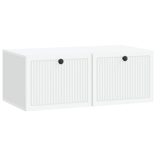 Nástěnná Tv Skříň Bílá 78,5 X 41 X 30 Cm Kompozitní Dřevo