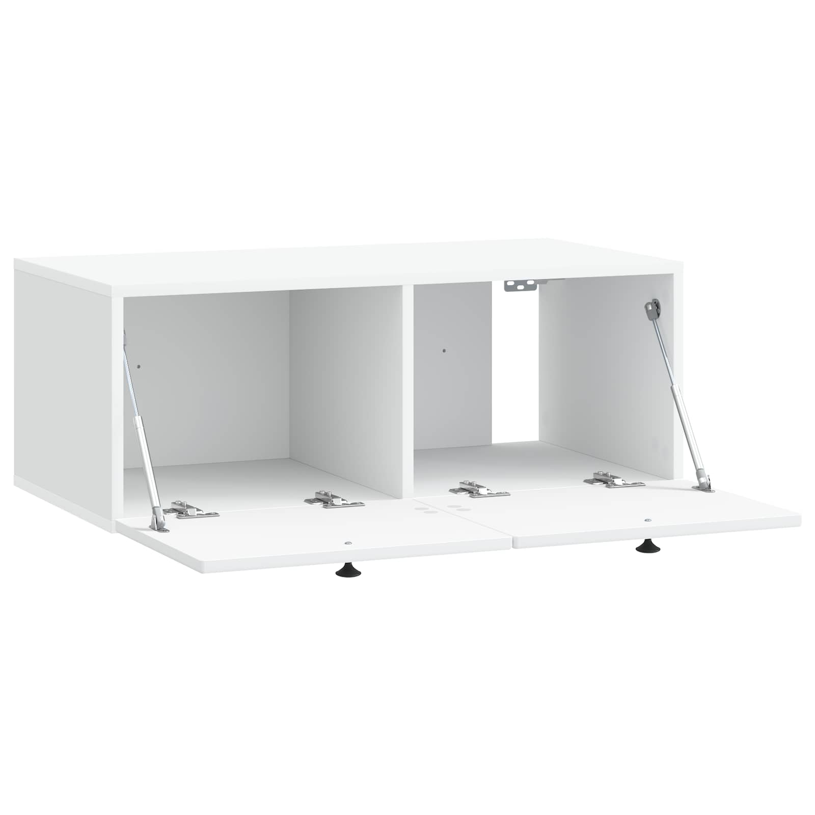 Nástěnná Tv Skříň Bílá 78,5 X 41 X 30 Cm Kompozitní Dřevo