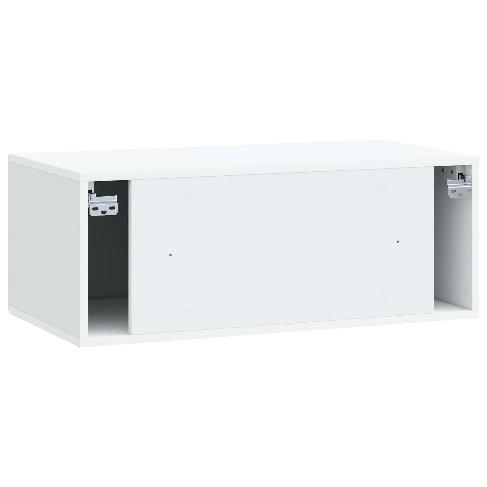 Nástěnná Tv Skříň Bílá 78,5 X 41 X 30 Cm Kompozitní Dřevo