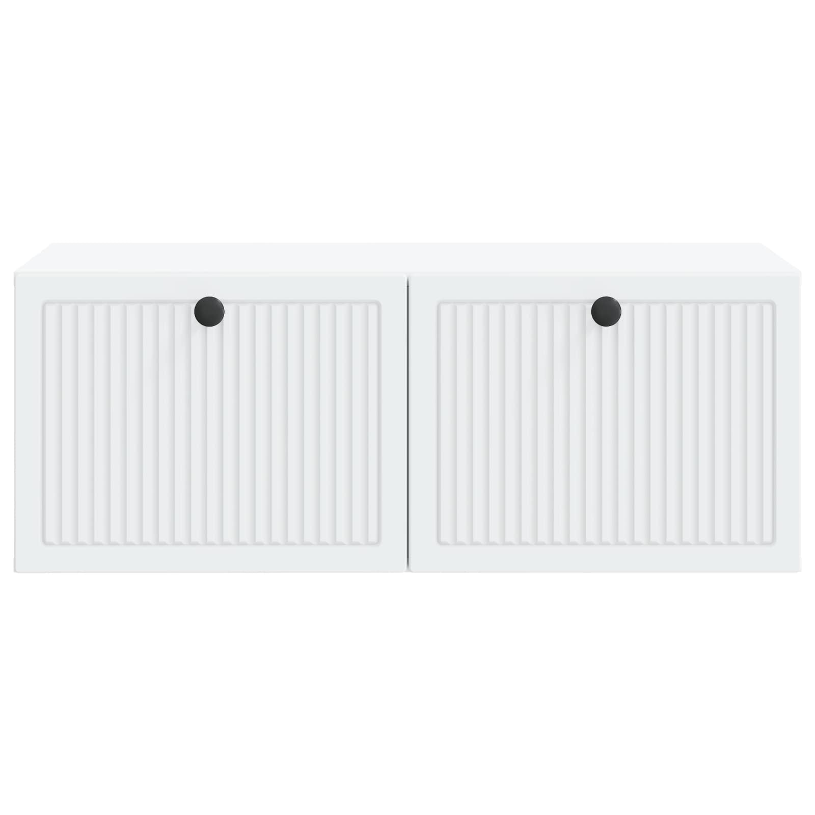 Nástěnná Tv Skříň Bílá 78,5 X 41 X 30 Cm Kompozitní Dřevo
