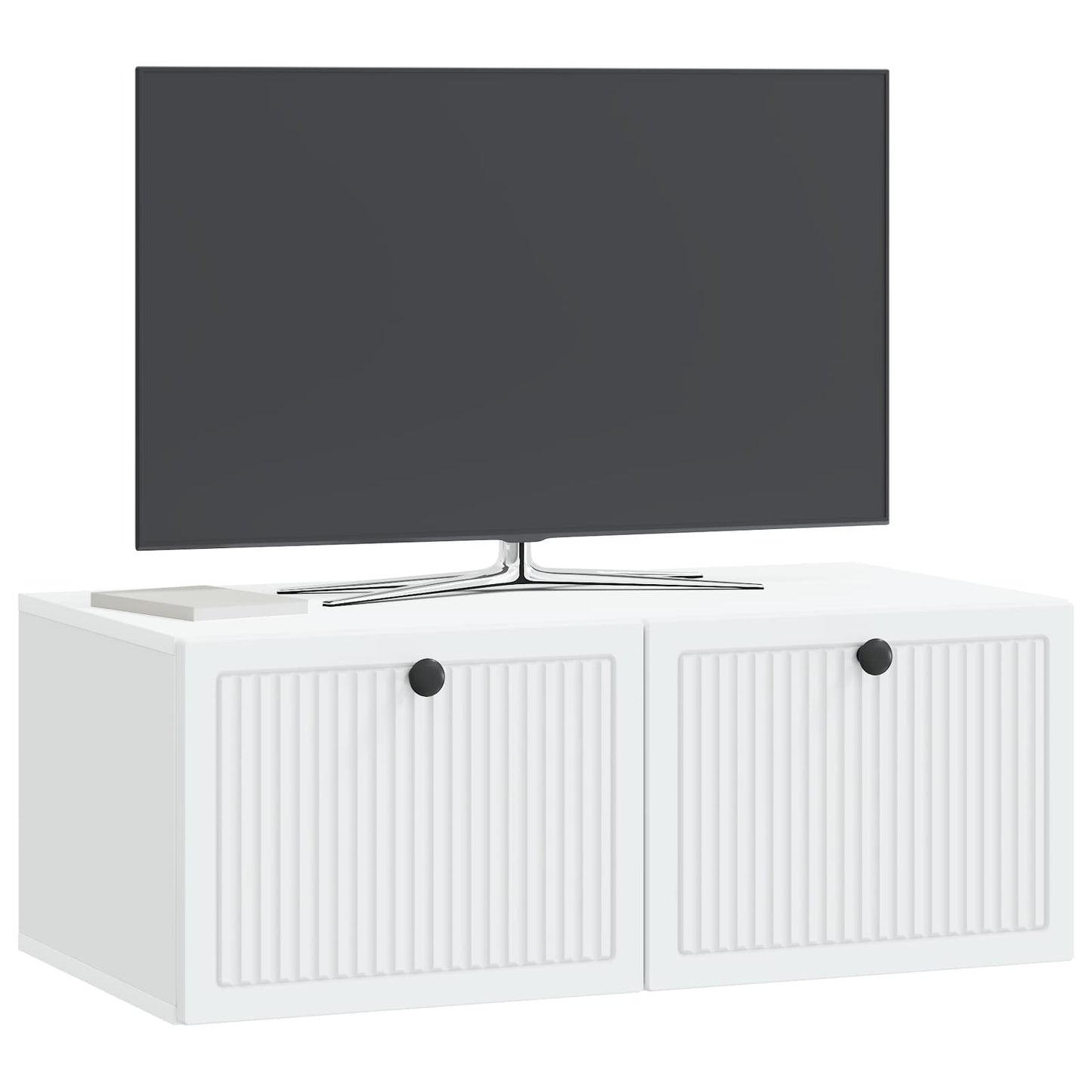Nástěnná Tv Skříň Bílá 78,5 X 41 X 30 Cm Kompozitní Dřevo