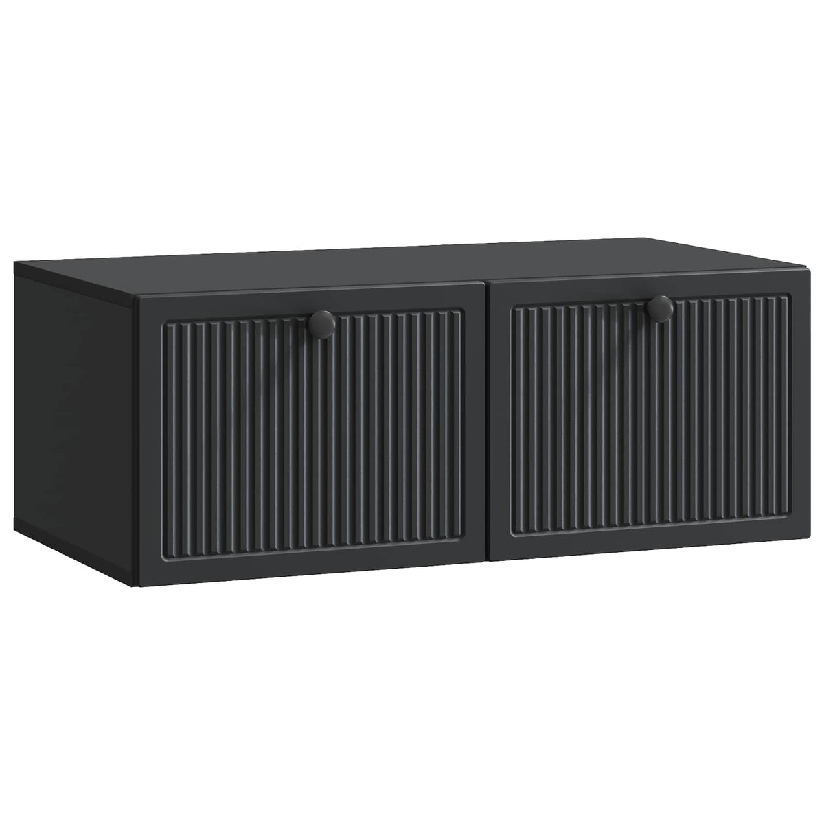 Nástěnná Tv Skříň Černá 78,5 X 41 X 30 Cm Kompozitní Dřevo