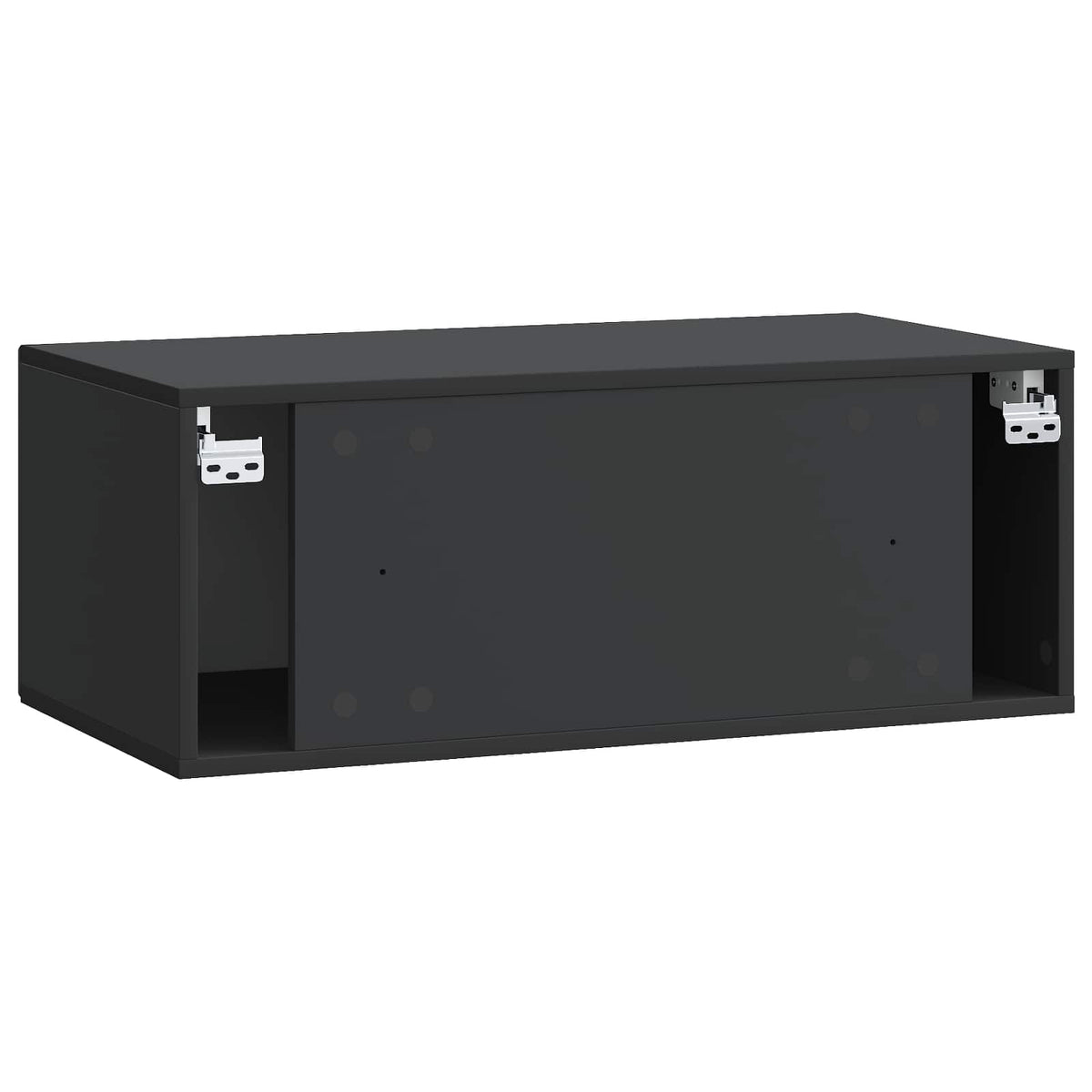 Nástěnná Tv Skříň Černá 78,5 X 41 X 30 Cm Kompozitní Dřevo