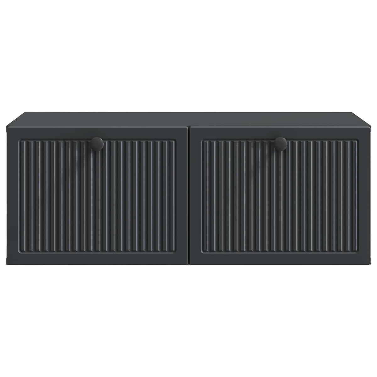 Nástěnná Tv Skříň Černá 78,5 X 41 X 30 Cm Kompozitní Dřevo