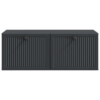 Nástěnná Tv Skříň Černá 78,5 X 41 X 30 Cm Kompozitní Dřevo