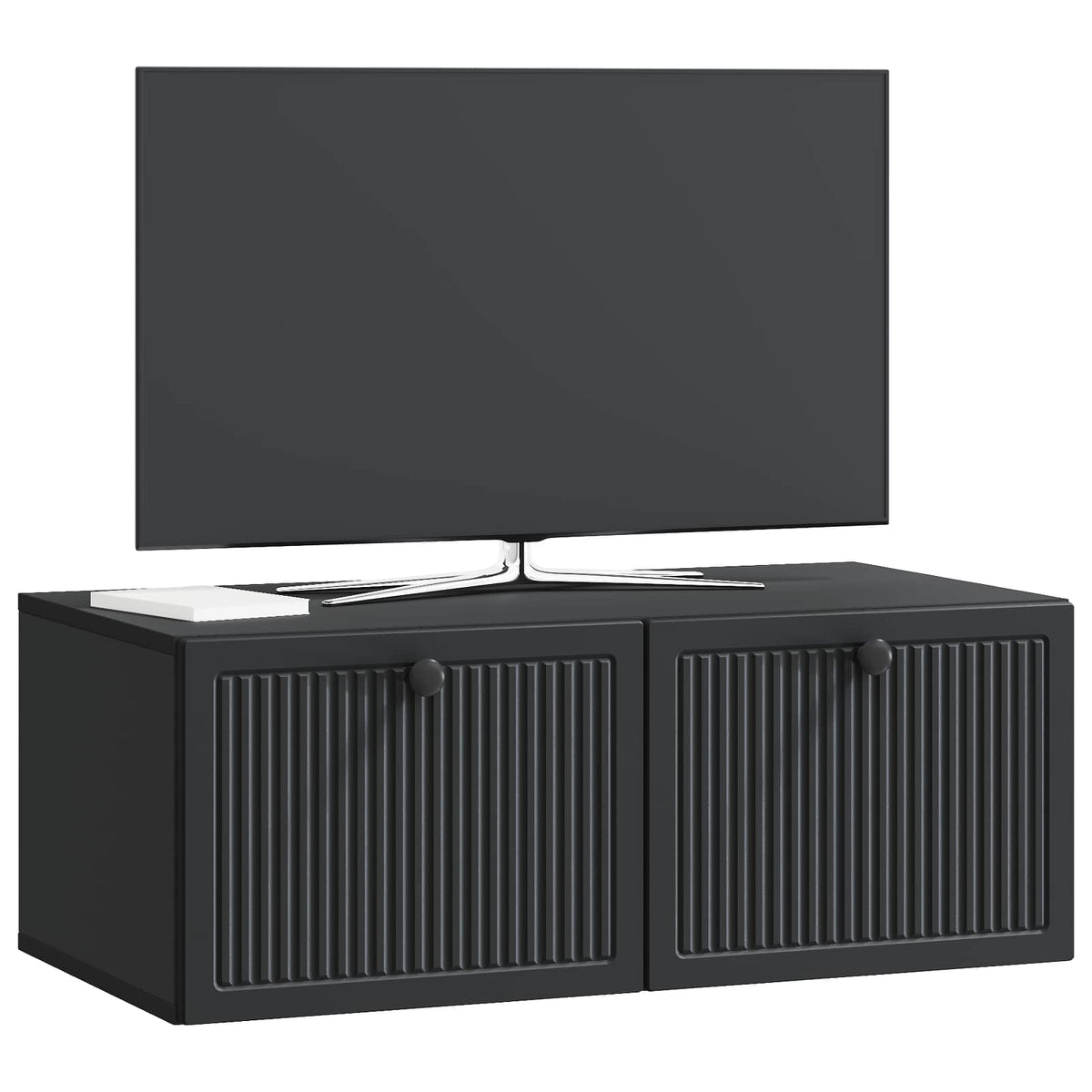 Nástěnná Tv Skříň Černá 78,5 X 41 X 30 Cm Kompozitní Dřevo