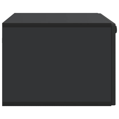 Nástěnná Tv Skříň Černá 78,5 X 41 X 30 Cm Kompozitní Dřevo