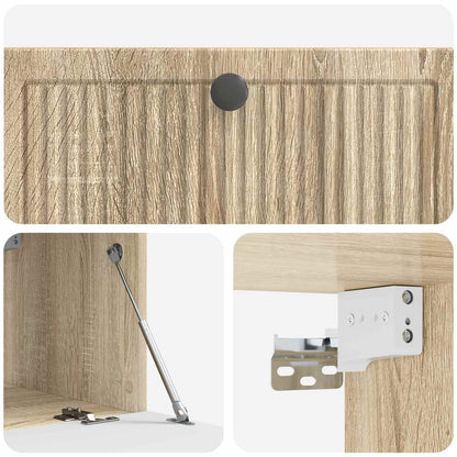 Nástěnná Tv Skříň Dub Sonoma 78,5 X 41 X 30 Cm Kompozitní Dřevo