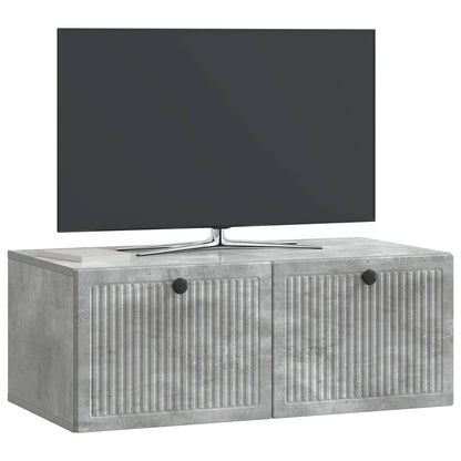 Nástěnná Tv Skříň Nástěnný Betonově Šedá 78,5 X 41 X 30 Cm