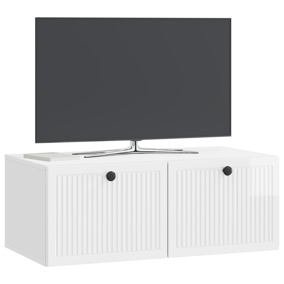 Nástěnná Tv Skříň Bílá S Vysokým Leskem 78,5 X 41 X 30 Cm