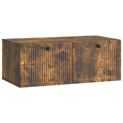 Nástěnná Tv Skříň Nástěnný Kouřový Dub 78,5 X 41 X 30 Cm