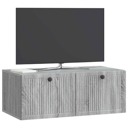 Nástěnná Tv Skříň Nástěnný Šedá Sonoma 78,5 X 41 X 30 Cm