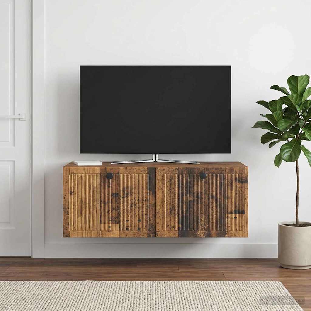 Nástěnná Tv Skříň Nástěnný Staré Dřevo 78,5 X 41 X 30 Cm