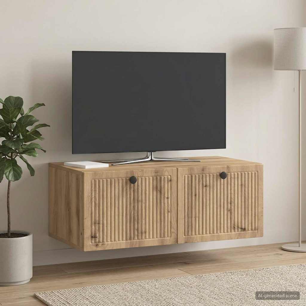 Nástěnná Tv Skříň 78,5 X 41 X 30 Cm Dub Artisan