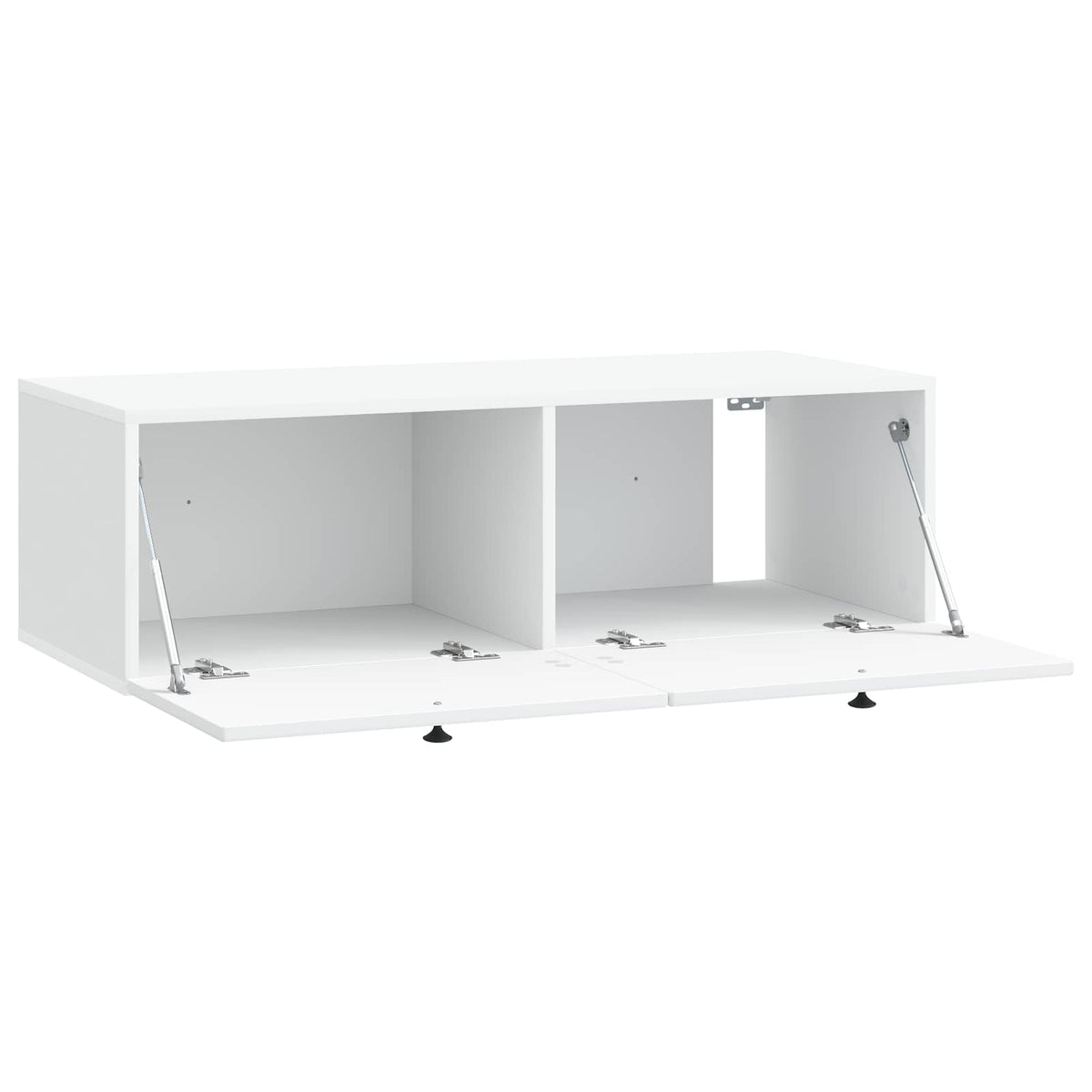 Nástěnná Tv Skříň Bílá 98 X 41 X 30 Cm Kompozitní Dřevo
