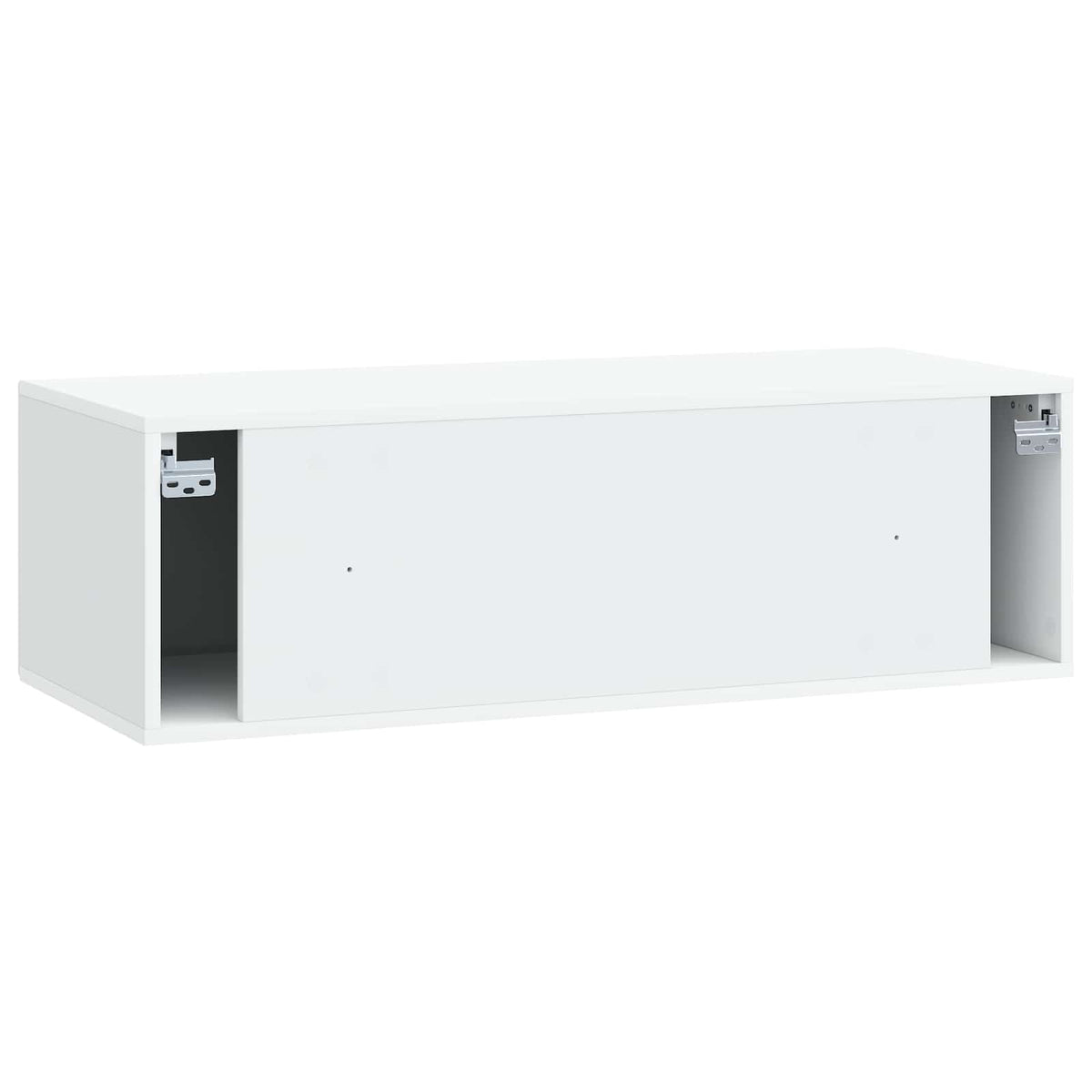 Nástěnná Tv Skříň Bílá 98 X 41 X 30 Cm Kompozitní Dřevo