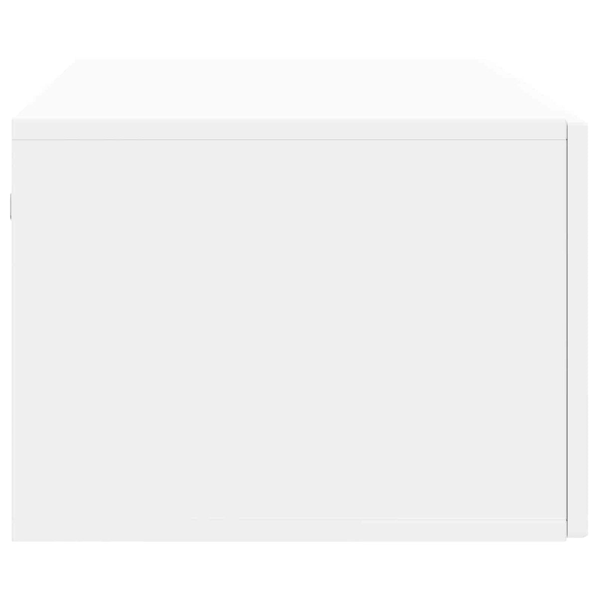 Nástěnná Tv Skříň Bílá 98 X 41 X 30 Cm Kompozitní Dřevo
