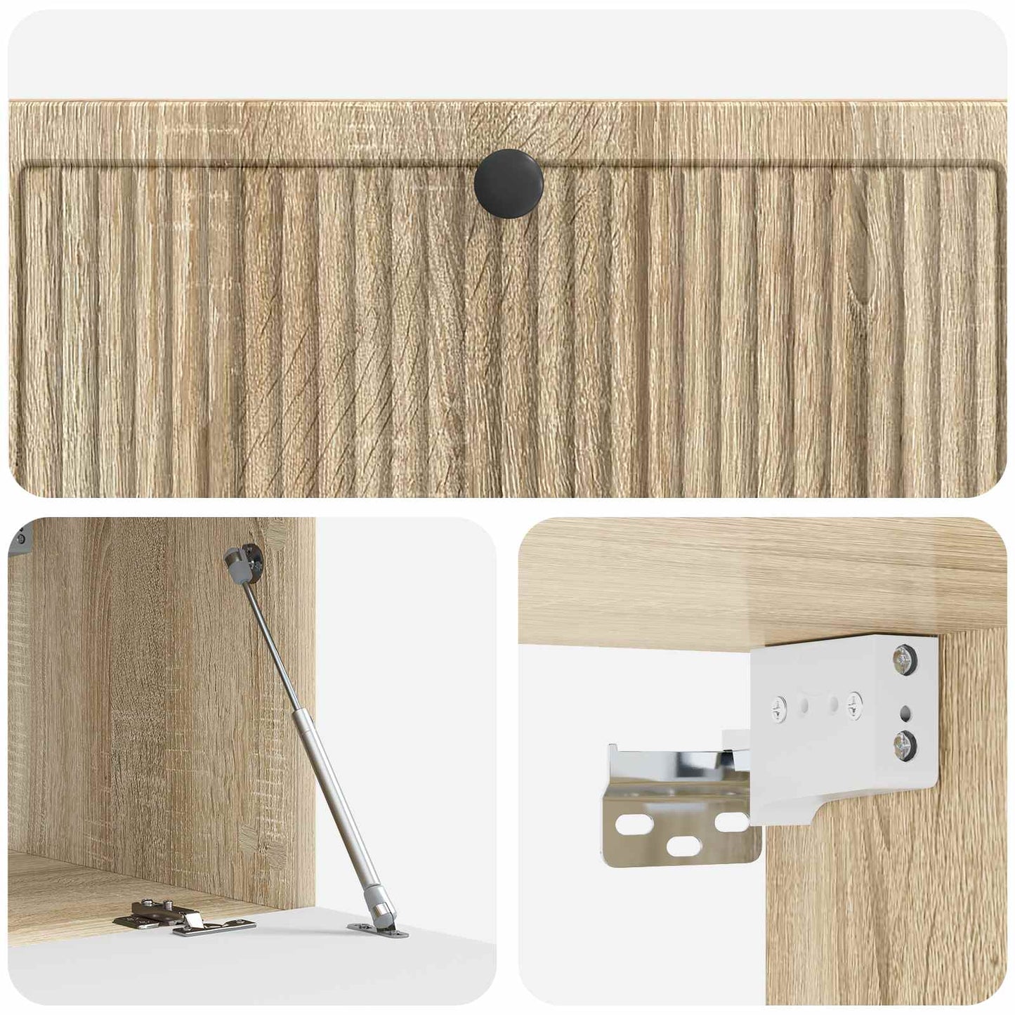 Nástěnná Tv Skříň Dub Sonoma 98 X 41 X 30 Cm Kompozitní Dřevo