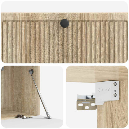 Nástěnná Tv Skříň Dub Sonoma 98 X 41 X 30 Cm Kompozitní Dřevo
