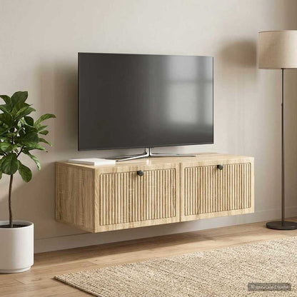 Nástěnná Tv Skříň Dub Sonoma 98 X 41 X 30 Cm Kompozitní Dřevo