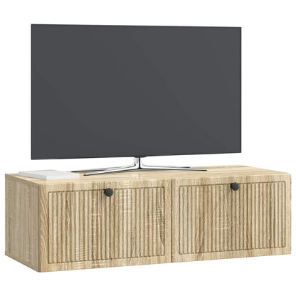 Nástěnná Tv Skříň Dub Sonoma 98 X 41 X 30 Cm Kompozitní Dřevo