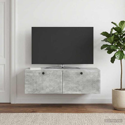 Nástěnná Tv Skříň Nástěnný Betonově Šedá 98 X 41 X 30 Cm