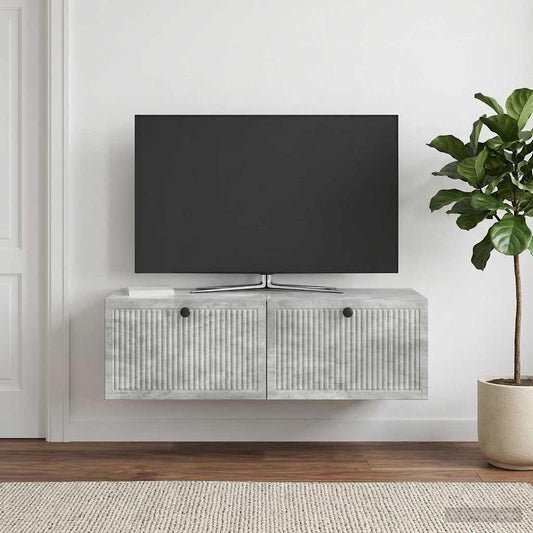 Nástěnná Tv Skříň Nástěnný Betonově Šedá 98 X 41 X 30 Cm