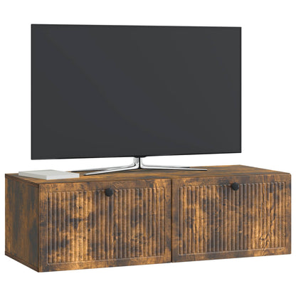 Nástěnná Tv Skříň Kouřový Dub 98 X 41 X 30 Cm Kompozitní Dřevo