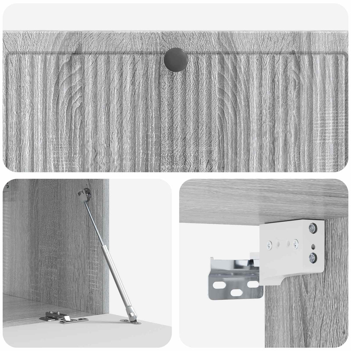 Nástěnná Tv Skříň Šedá Sonoma 98 X 41 X 30 Cm Kompozitní Dřevo