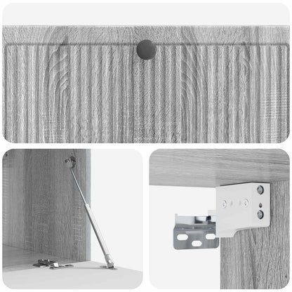 Nástěnná Tv Skříň Šedá Sonoma 98 X 41 X 30 Cm Kompozitní Dřevo