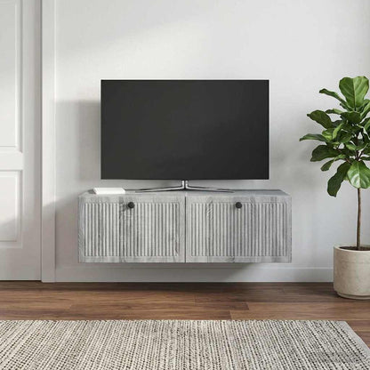 Nástěnná Tv Skříň Šedá Sonoma 98 X 41 X 30 Cm Kompozitní Dřevo
