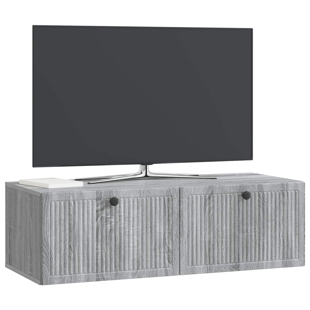 Nástěnná Tv Skříň Šedá Sonoma 98 X 41 X 30 Cm Kompozitní Dřevo