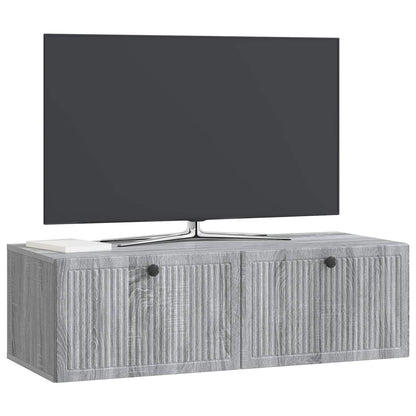 Nástěnná Tv Skříň Šedá Sonoma 98 X 41 X 30 Cm Kompozitní Dřevo
