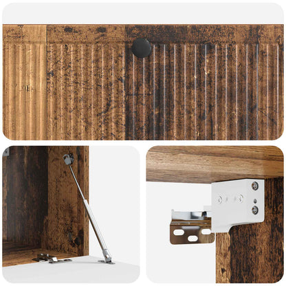Nástěnná Tv Skříň Staré Dřevo 98 X 41 X 30 Cm Kompozitní Dřevo