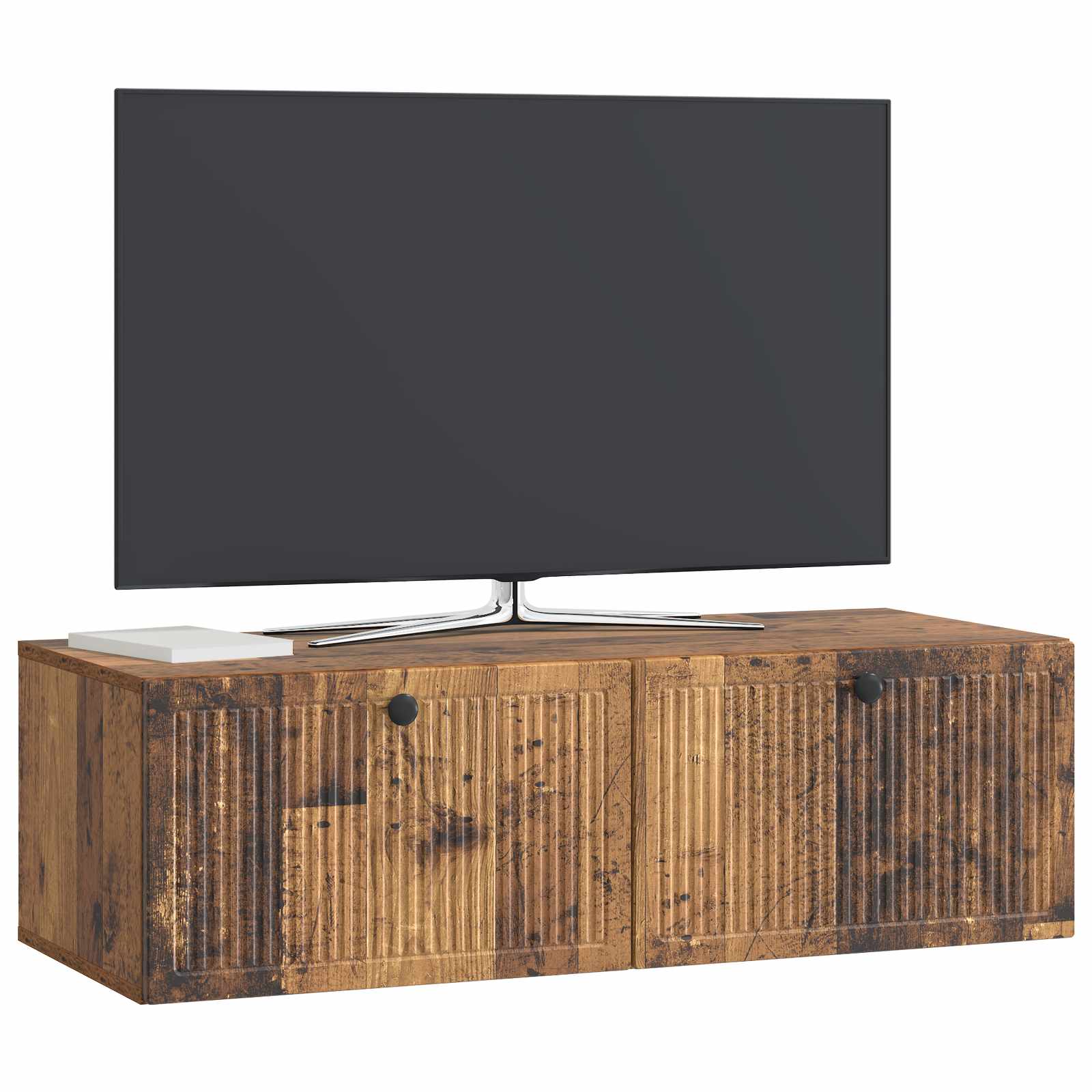 Nástěnná Tv Skříň Staré Dřevo 98 X 41 X 30 Cm Kompozitní Dřevo