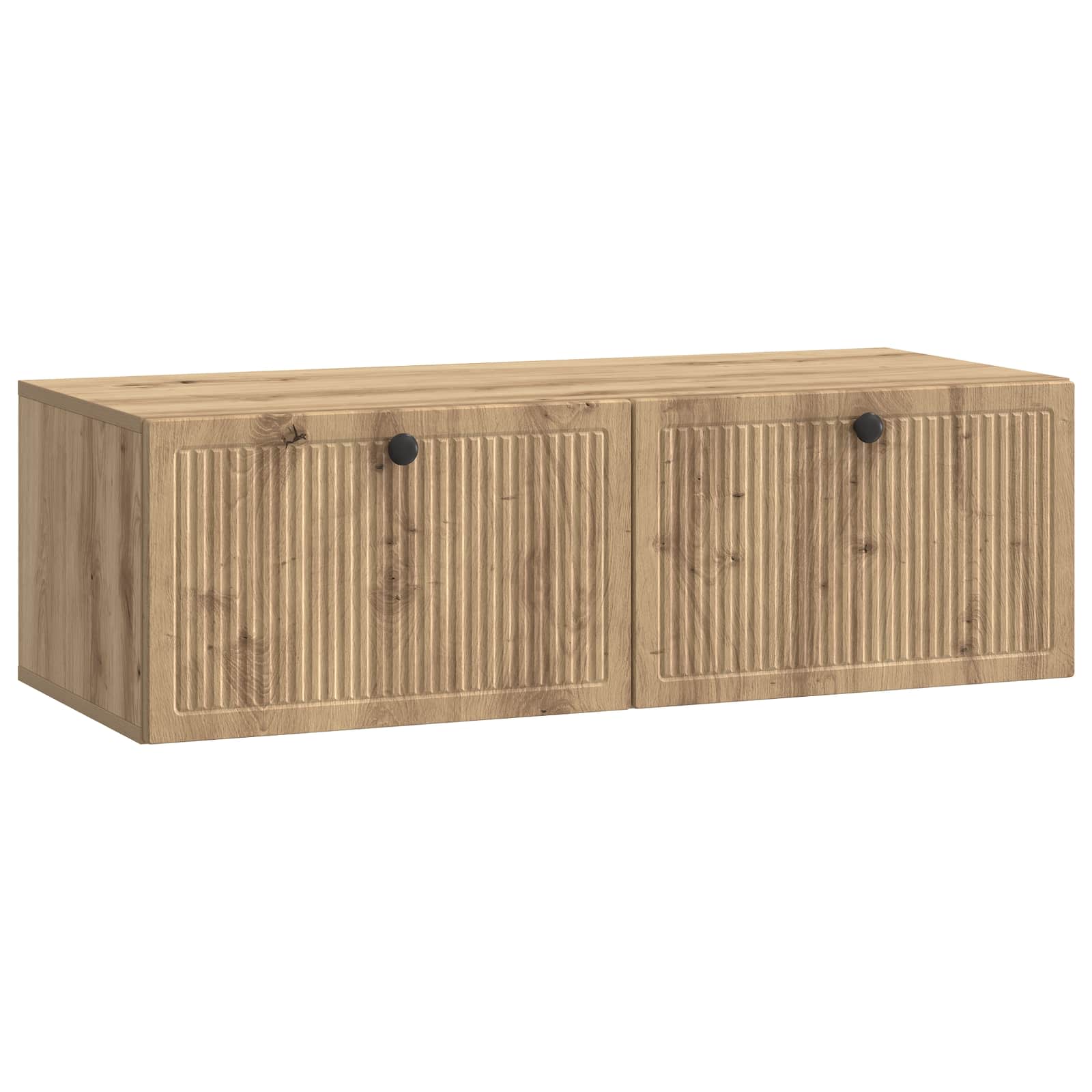 Nástěnná Tv Skříň 98 X 41 X 30 Cm Dub Artisan Kompozitní Dřevo