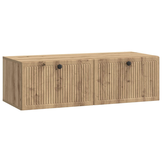 Nástěnná Tv Skříň 98 X 41 X 30 Cm Dub Artisan Kompozitní Dřevo