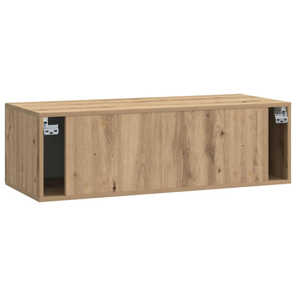 Nástěnná Tv Skříň 98 X 41 X 30 Cm Dub Artisan Kompozitní Dřevo
