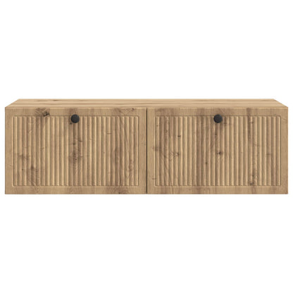 Nástěnná Tv Skříň 98 X 41 X 30 Cm Dub Artisan Kompozitní Dřevo