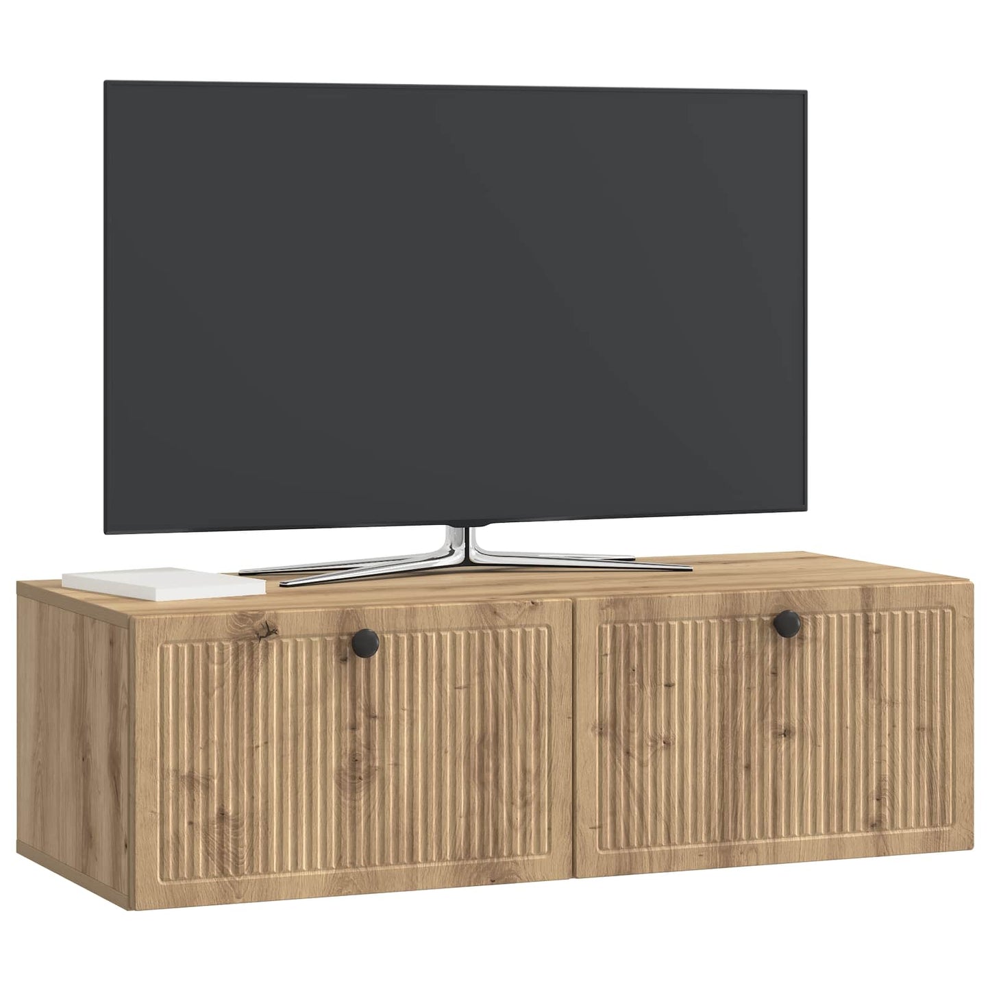 Nástěnná Tv Skříň 98 X 41 X 30 Cm Dub Artisan Kompozitní Dřevo