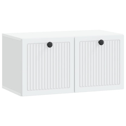 Nástěnná Tv Skříň Bílá 59,5 X 31 X 30 Cm Kompozitní Dřevo