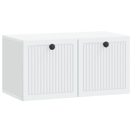 Nástěnná Tv Skříň Bílá 59,5 X 31 X 30 Cm Kompozitní Dřevo