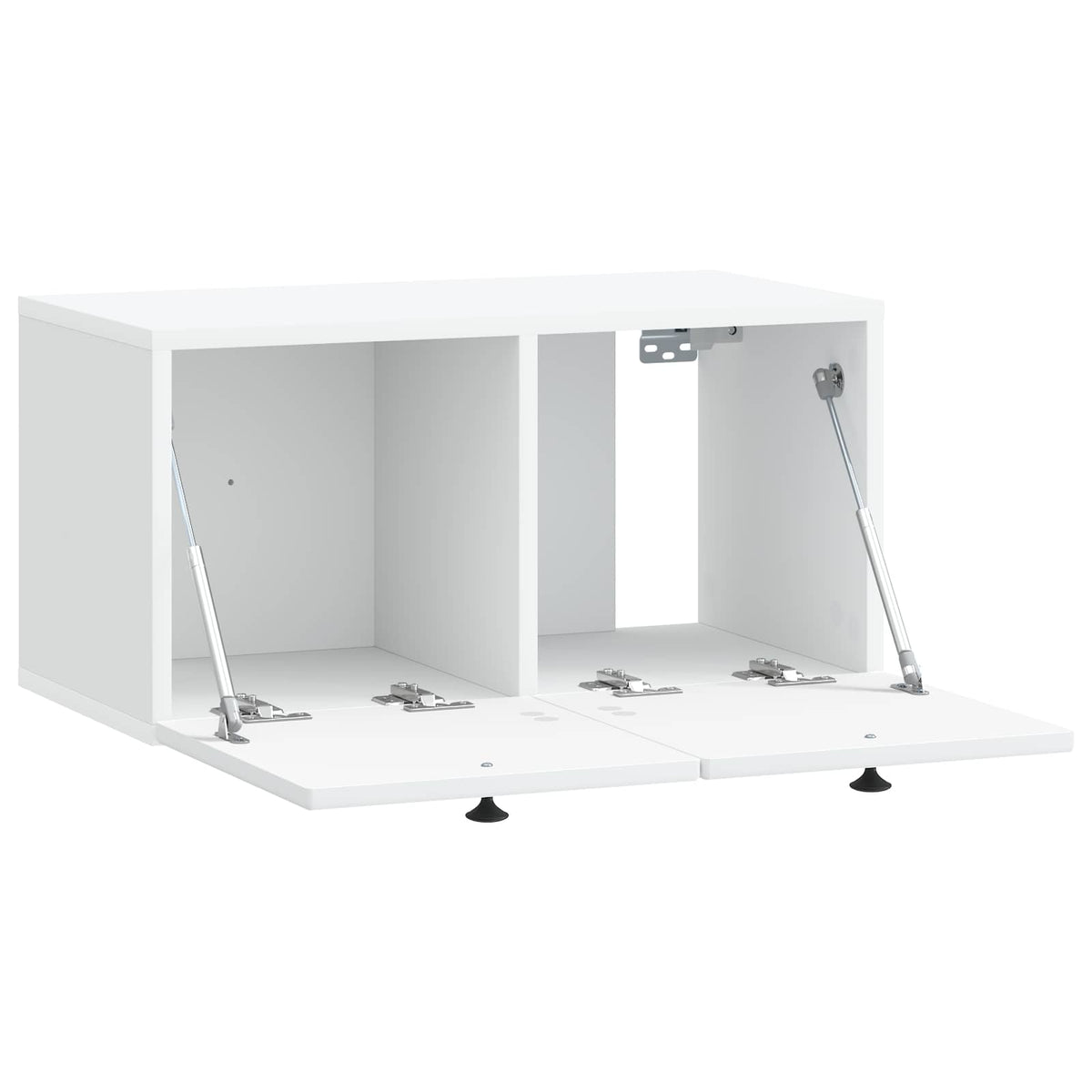 Nástěnná Tv Skříň Bílá 59,5 X 31 X 30 Cm Kompozitní Dřevo