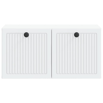 Nástěnná Tv Skříň Bílá 59,5 X 31 X 30 Cm Kompozitní Dřevo