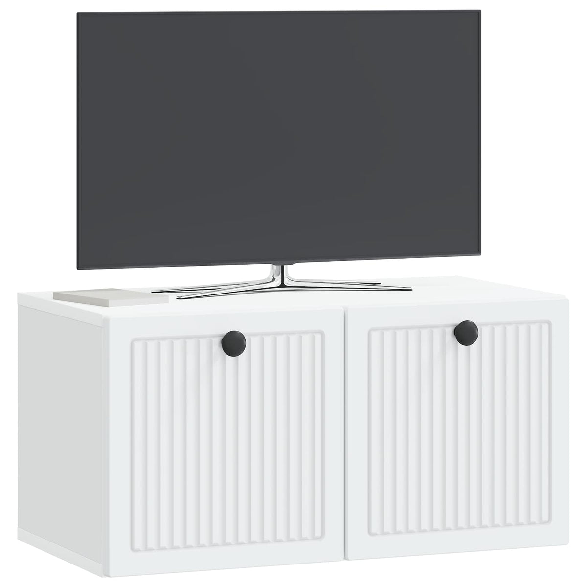 Nástěnná Tv Skříň Bílá 59,5 X 31 X 30 Cm Kompozitní Dřevo