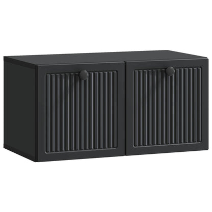 Nástěnná Tv Skříň Černá 59,5 X 31 X 30 Cm Kompozitní Dřevo
